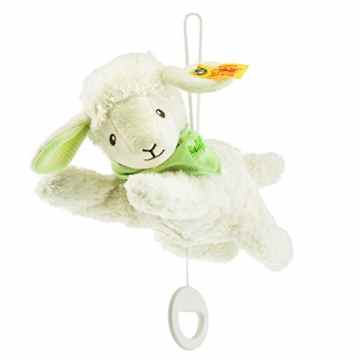 Steiff 237805 Lenny Lamm Spieluhr 24, grün -