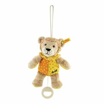 Steiff 240614 – Leon Loewe Spieluhr 20, beige/gelb/orange -