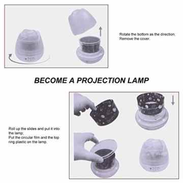 Stern LED Nachtlicht Mond Lampe, Fetta Weihnachtsgeschenk Beleuchtung 360 Grad Romantische Lampe mit USB für Kinderzimmer,Schlafzimmer, Geburtstag und Kinder Weihnachten Geschenk (A lila) -
