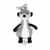 Sterntaler 6001622 – Spieluhr Elvis, S, grau/weiß/schwarz/mint -