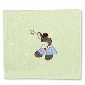 Sterntaler 96244 Kinderhandtuch Esel Emmi, 30 x 50 cm, hellgrün -