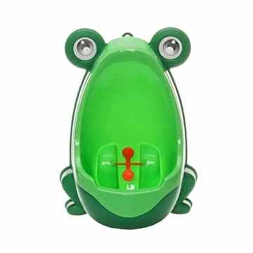 Süßes Frosch Kinder Töpfchen WC-Training Kinder-WC für Jungen Pee Trainer Badezimmer (grün) -
