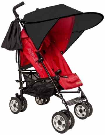 Sunnybaby 11240 Sonnendach für Sportwagen, Buggys und Kinderwagen, Flexi-XXL, schwarz -