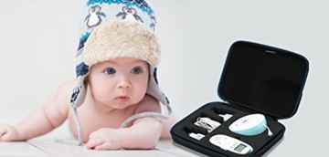 Supremery Tasche für Philips Avent SCD560-SCD565 Babyphone Schutz Hülle Case Reisetasche mit Reißverschluss – Wasserabweisend in Schwarz -