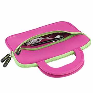 Tablet Schutzhülle, Evecase Neopren Tablet Schutzhülle mit Griff für Dragon Touch Lenovo Vtech Innotab und mehr Tablet bis 10 Zoll – Hot Pink -