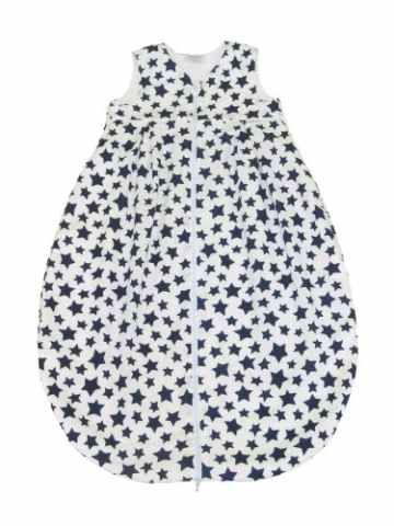 Tavolinchen 35/158-132-110 Frottierschlafsack, Sterne weiß/marine, Größe 110 cm -