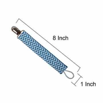 Tenn Well Schnuller-Bänder mit Clip, 4 Stück Schnullerband aus Stoff für Beißringe, Soothie-Schnuller, Baby-Lätzchen, Jungen und Mädchen -