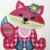 Teppich Kinderzimmer niedliche Füchse Kinderteppich Fuchs Mehrfarbig Pink Creme, Grösse:200×280 cm -