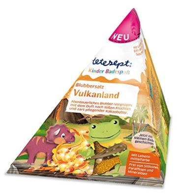 tetesept Blubbersalz Vulkan Land, 5er Pack (5 x 50 g) -