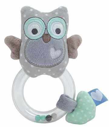 Tiamo CP3509 – Ring-Rassel Eule, Kleinkindplüsch -