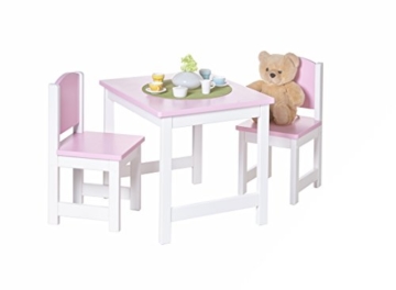 TICAA Kinder Tischgruppe 3-teilig Rosa -
