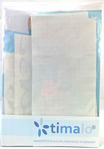 timalo® Wandtattoo Kinderzimmer 1pt2-TK02 (B 58cm x H 26cm) Baby Aufkleber Wandspruch ~ Wenn Träume Hand und Fuß bekommen -
