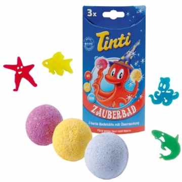Tinti Zauberbad 3er Pack (Badebälle in rot, blau, gelb) -