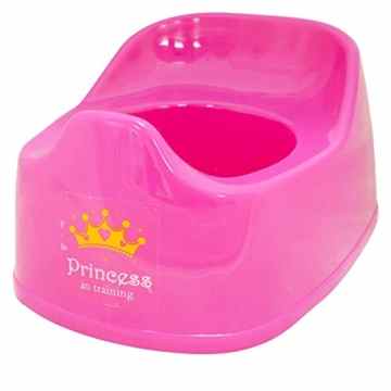 Töpfchen zum Üben für Kinder, Super Hero Logo für Jungen (in Blau), Princess Logo für Mädchen (in Rosa) -