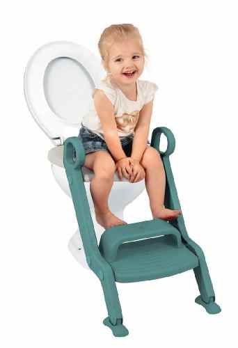 Toilettentrainer / WC-Sitz / mit Stufen von DR. SCHANDELMEIER, Grün-Weiß -