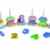Toys pure – Geburtstagszug Lok mit 7 Anhängern -