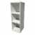 trendteam Babyzimmer Kinderzimmer Regal für Wickeltisch, weiss 25 x 36,5 x 93 cm -