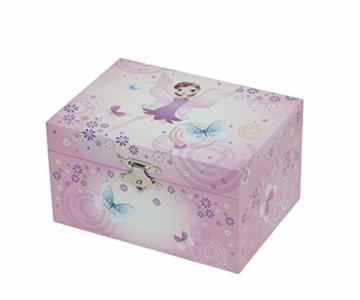 Trousselier S 50991 – Spieluhr „K Butterfly“ (Spieldose, Musikdose, Spieluhren) als Schmuckschatulle (Schmuckdose, Schmuckkästchen) – das ideale Geschenk -