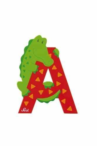 Trudi 81601 – Sevi Tierbuchstabe Alligator A rot -