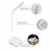 Trylight LED dimmbar Tischlampe mit Touch-Dimmer, 3 Helligkeiten und 1 Warmweiß Nachtlicht, 360° flexibel Schreibtischlampe für Kinder, Tischleuchte, Leselampe, Buchlampe, Laptoplampe, Schreibtischleuchte,Stimmungslicht. -