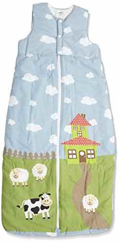 Twins Unisex Baby Schlafsack „Bauernhof“, gefüttert und wattiert -