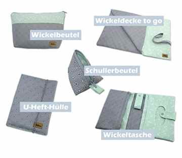 U-Heft-Hülle Schutzhülle Farbe: mint ❤ SmukkeDesign NEU -