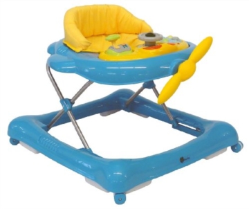 United Kids 902001 Baby Walker Flieger mit Musik, blau -