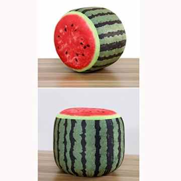 uus Wassermelone / Granatapfel / Kiwi / Pitaya / Zitrone / orange Kreativer Frucht-aufblasbarer Sofa Kreativer Frucht-Druck aufblasbarer Hocker Schöne farbige Frucht-aufblasbares Sofa-Kind-Spielzeug mit Pumpe ( design : Watermelon ) -