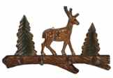 verschiedene Garderobenhaken Hirsch aus Holz – Wandhaken Kleiderhaken Wandgarderobe – Hirschgeweih- Tiere Waldtier Förster