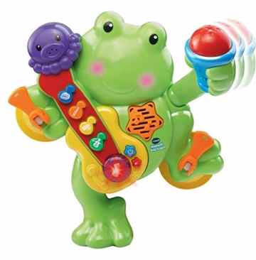 VTech Baby 80-158704 – Badewannenspielzeug – Badespaß Sing-Frosch -