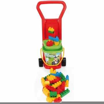 Wader Kinder Steck Bausteine Wagen Spielzeug Eimer Steine Bauklötze Spielfiguren -