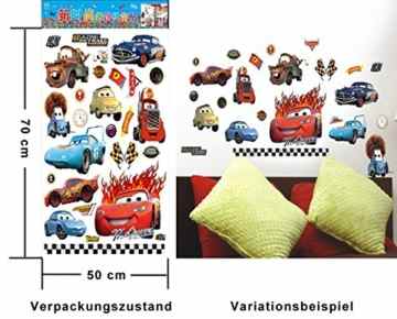 Wandaufkleber Wandtattoo Wandsticker Wanddeko Autos Cars Kinderzimmer WAG-054 -