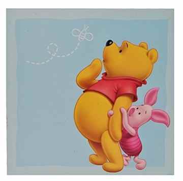 Wandtattoo / Fensterbild / Sticker groß – Winnie the Puuh – Wandsticker selbstklebend Pooh 4 eckig -