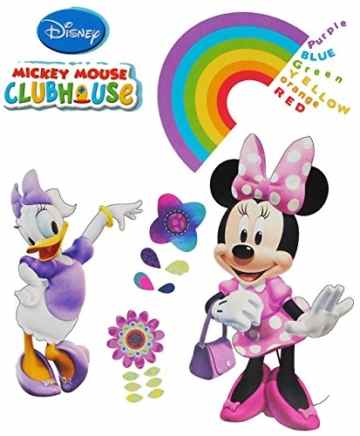 Wandtattoo / Sticker – Disney Minnie Mouse – Wandsticker Aufkleber Wandaufkleber für Mädchen / Kinder – Daisy Duck – Clubhouse -
