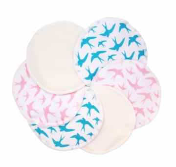 Waschbare Natürliche Bamboo Stilleinalgen – 6er Packung -