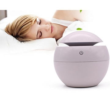 WDD Wooden Ultraschall Aroma Luftbefeuchter Luftreiniger , u8 white -
