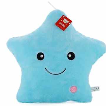 Wewill Kreatives leuchtendes LED-Nachtlicht-Funkeln-Stern-Formplüsch-Kissen-angefüllte Spielwaren-greller Stern -