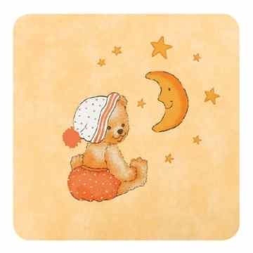 Wickelauflage 2-Keil Mulde KUSCHELBÄR apricot -