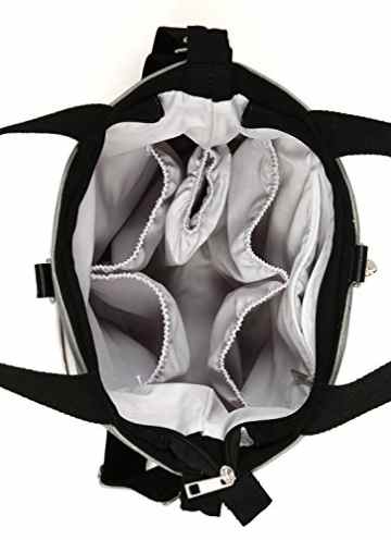 Wickeltasche für Mamas Kompakt – Wasserabweisende Wickelunterlage und Griffe für Kinderwagen -