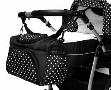 Wickeltasche PIA von Baby-Joy XXXL Übergröße Braun Beige Eule I Windeltasche Pflegetasche Babytasche Tragetasche TP-21 -