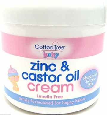 Windel Dermatitis Creme Zink & Rizinusöl Creme Lanolin Gratis Cotton Tree Baby Creme Neu -