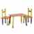 Zeller 13455 Kinder-Sitzgarnitur „Color“, 3-teilig, MDF / 40 x 60 x 42, 28 x 28 x 53 -