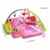 Zicac Baby Spielmatte 130*130*60 cm Erlebnisdecke mit Superweiche Gewebe Babybett mit 9 Klein Spielzeug Spielmatte für Baby -