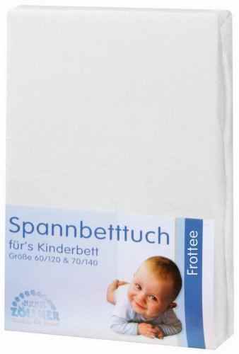 Zöllner Spannbetttuch Frottee 90×40 3er Pack -